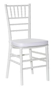 Chair Chiavari-PP White With Cushion
