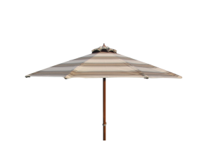 Fiji Umbrella Φ200/8 ALU. Teak-Polyester Beige*